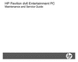 Thumbnail HP Pavilion dv6 Entertainment PC Maintenance and Service Gui
